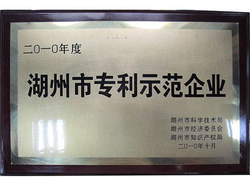 2010湖州市专利示范企业